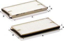Kabínový filter MANN FILTER CU 22 002-2