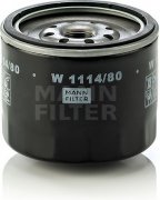 Olejový filter MANN FILTER W 1114/80