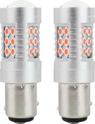 AMIO LED žiarovky CANBUS 24SMD 3030 1157 BAY15D P21/5W 12V/24V Červená