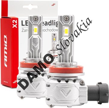 AMIO LED žiarovky hlavného svietenia H8/H9/H11 Séria X2