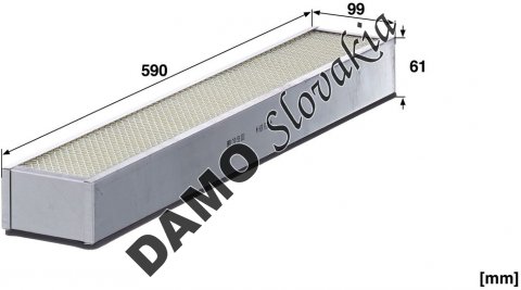 Kabínový filter MANN FILTER CUD 59 001