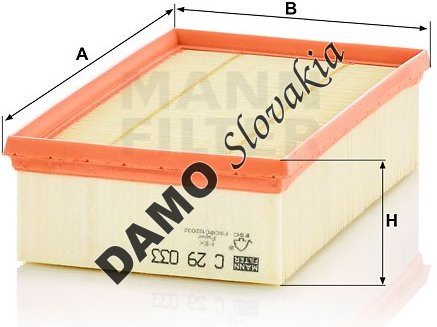 Vzduchový filter MANN FILTER C 29 033