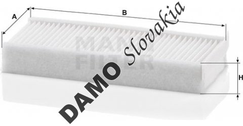 Kabínový filter MANN FILTER CU 16 003-2