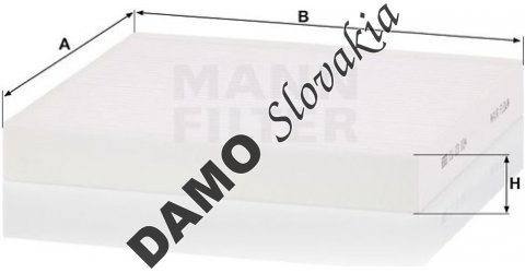 Kabínový filter MANN FILTER CU 23 024