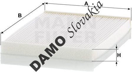 Kabínový filter MANN FILTER CU 24 027
