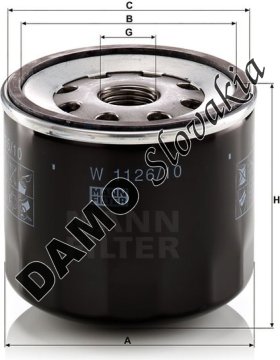 Olejový filter MANN FILTER W 1126/10