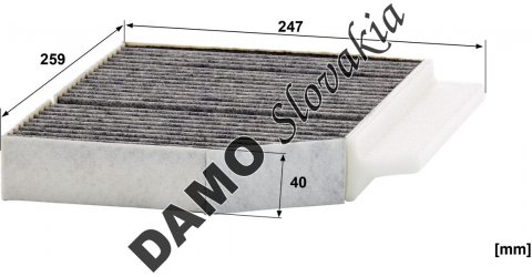 Kabínový filter MANN FILTER CUK 26 032
