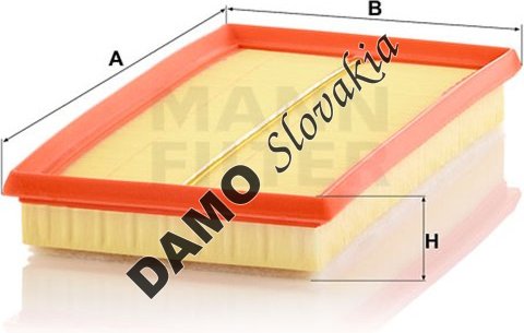 Vzduchový filter MANN FILTER C 31 028
