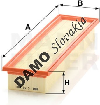 Kabínový filter MANN FILTER C 48 140