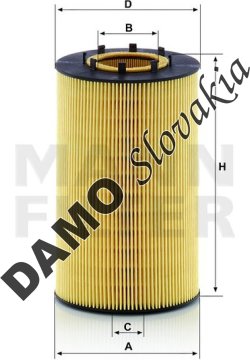 Olejový filter MANN FILTER HU 12 122 x