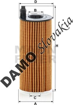 Olejový filter MANN FILTER HU 6014/1 z