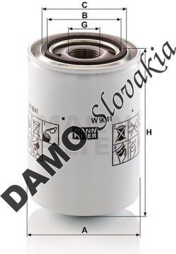 Olejový filter MANN FILTER W 9041