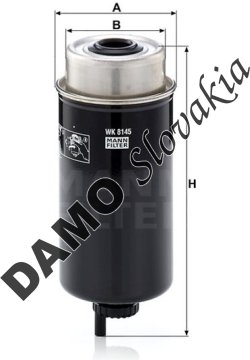 Palivový filter MANN FILTER WK 8145