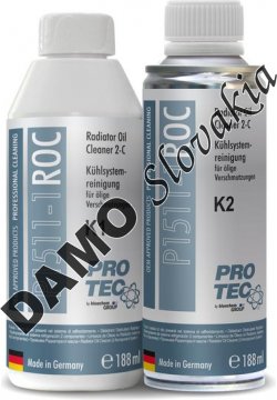 PRO-TEC RADIATOR OIL CLEANER K1 + K2 - 188ml + 188ml