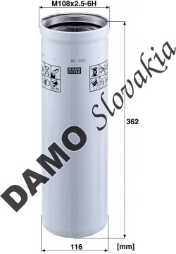 Olejový filter MANN FILTER  WH 1260