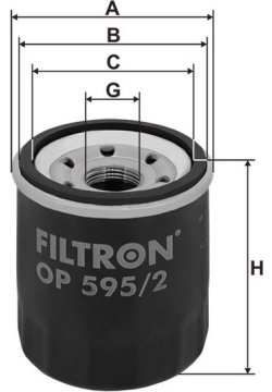 Olejový filter FILTRON OP 595/2