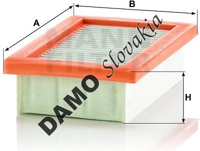Vzduchový filter MANN FILTER C 22 033/1