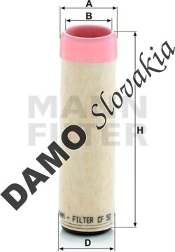 Poistný filter MANN FILTER CF 50