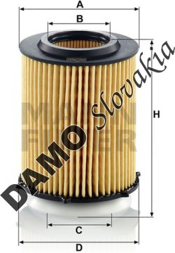 Olejový filter MANN FILTER HU 7044 z