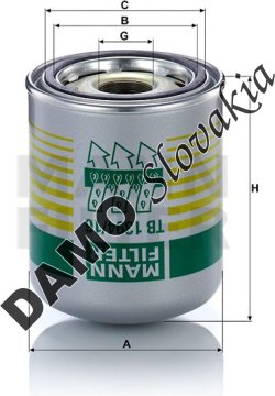 Vysúšač vzduchu MANN FILTER TB 1394/16 x