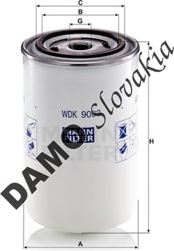Palivový filter MANN FILTER WDK 9003