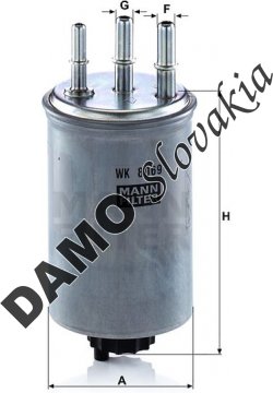 Palivový filter MANN FILTER WK 8069