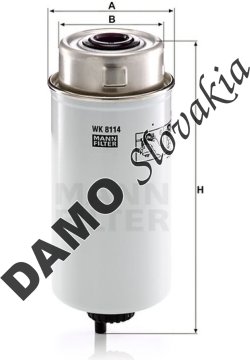 Palivový filter MANN FILTER WK 8114