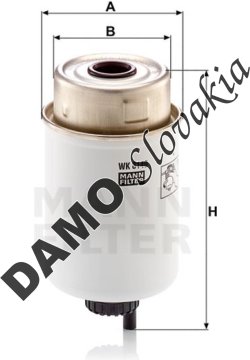 Palivový filter MANN FILTER WK 8140