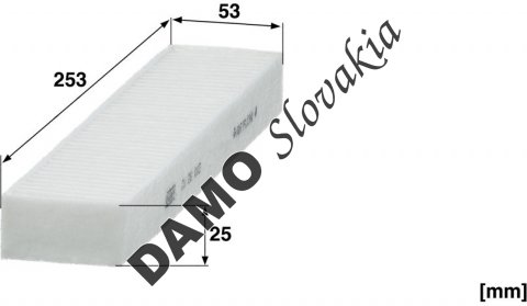 Kabínový filter MANN FILTER CU 26 002