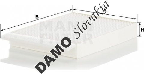 Kabínový filter MANN FILTER CU 30 012