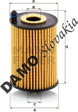 Olejový filter MANN FILTER HU 7046 z