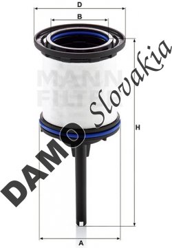 Palivový filter MANN FILTER PU 7008 z KIT