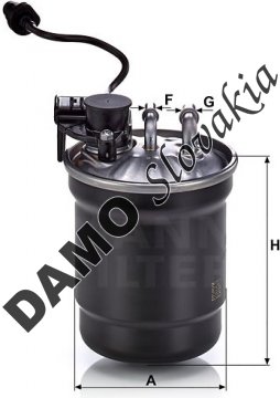 Palivový filter MANN FILTER WK 11 024