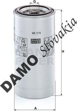 Palivový filter MANN FILTER WK 1175 x
