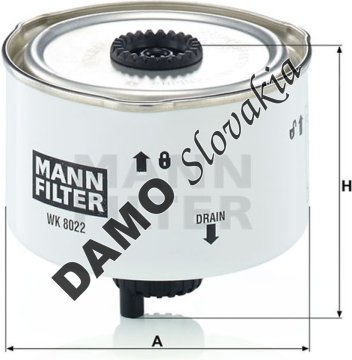 Palivový filter MANN FILTER WK 8022 x