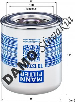 Vysúšač vzduchu MANN FILTER TB 1374/15 x