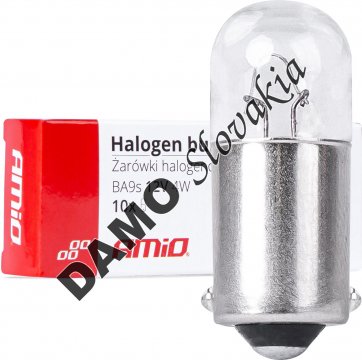AMIO Halogénové žiarovky T4W 12V 4W BA9S