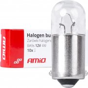 AMIO Halogénové žiarovky T4W 12V 4W BA9S
