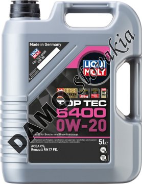 LIQUI MOLY TOP TEC 6400 0W-20 - 5l
