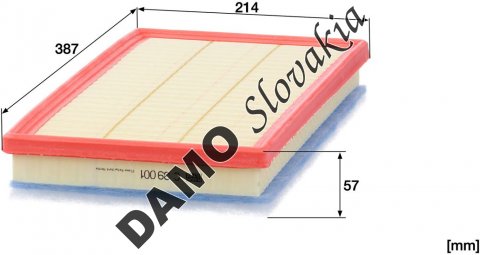 Vzduchový filter MANN FILTER C 39 001