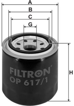 Olejový filter FILTRON OP 617/1