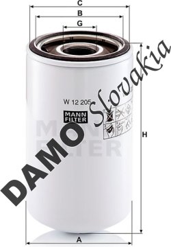 Olejový filter MANN FILTER W 12 205
