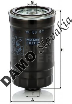 Palivový filter MANN FILTER WK 8019/1