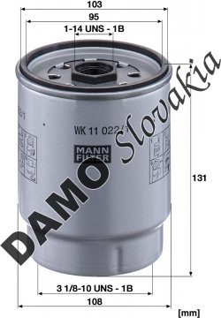 Palivový filter MANN FILTER  WK 11 022/1 z