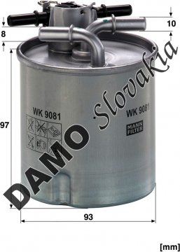 Palivový filter MANN FILTER  WK 9081