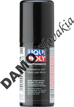 Biely tuk na reťaze motocyklov - 50ml