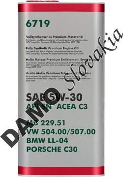 FANFARO 6719 5W-30 (plech) - 1l