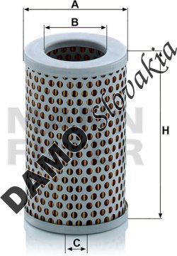 Vzduchový filter MANN FILTER C 712