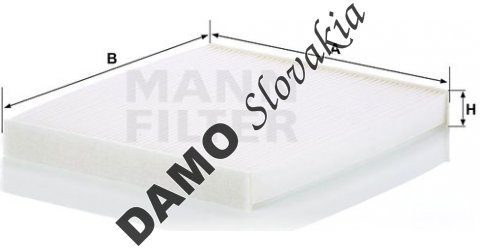 Kabínový filter MANN FILTER CU 29 010