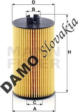 Olejový filter MANN FILTER HU 931/6 x